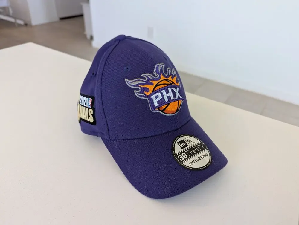 Phoenix Suns 2021 NBA Finals Cap/Hat New Era 39THIRY Flex Fit Size Small/Medium